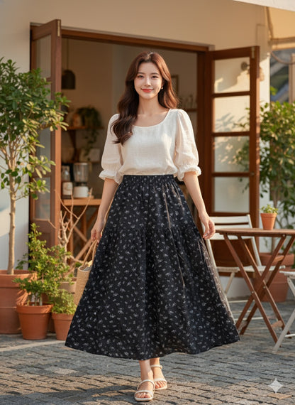Ditsy Floral  Skirt