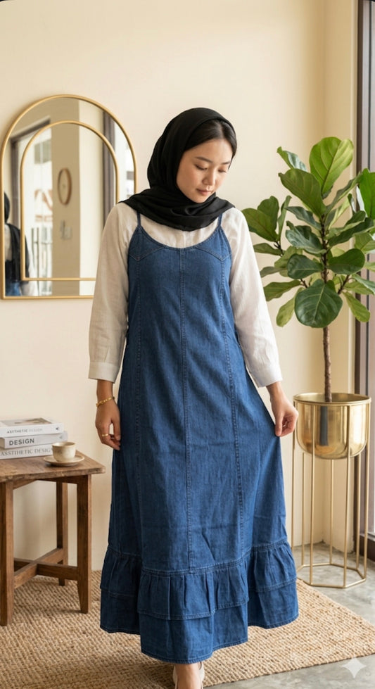 Denim Grace Modesty Gown - Medium