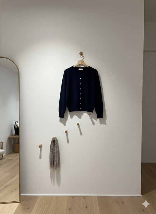 Crew Neck Toggles - Black