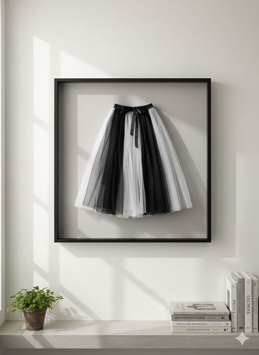 Black Layered Tulle Skirt