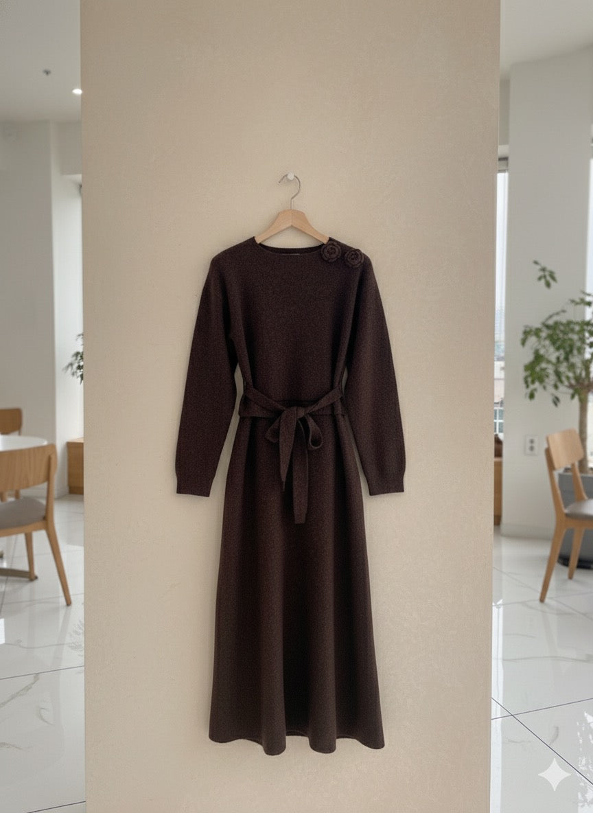 Autumn Aura Knit Dress
