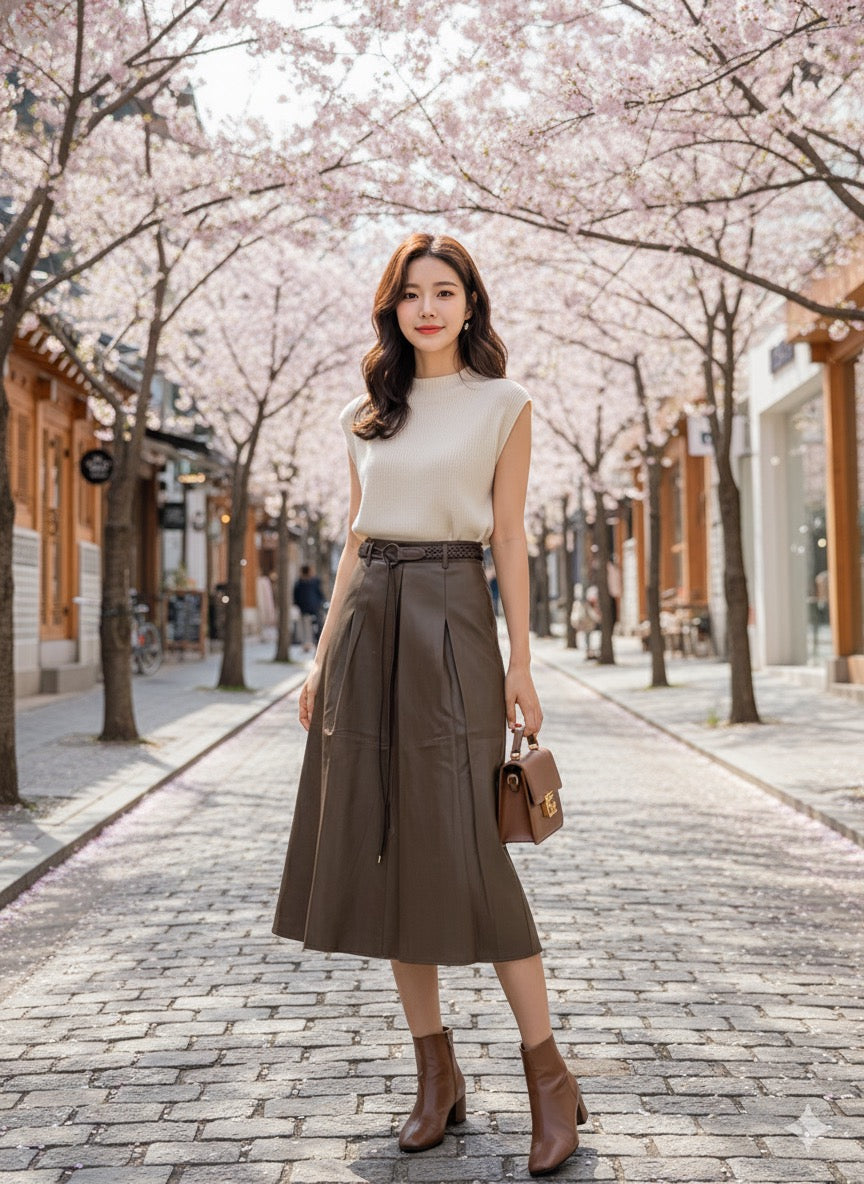 Chic Leather Skirt
