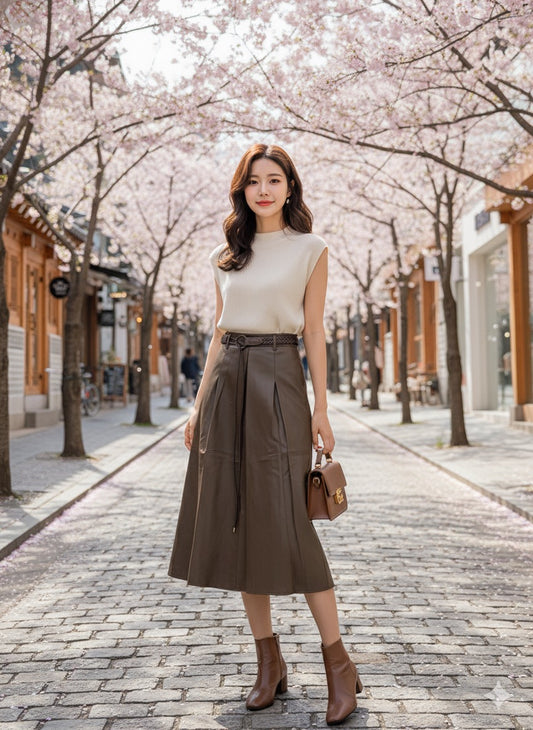 Chic Leather Skirt