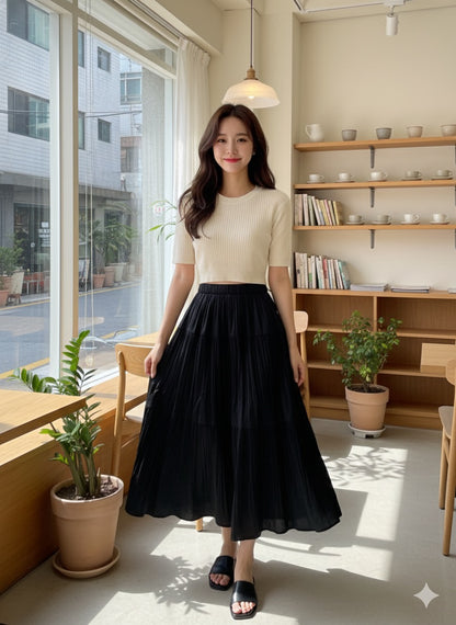 Jet-Black Gypsy Skirt