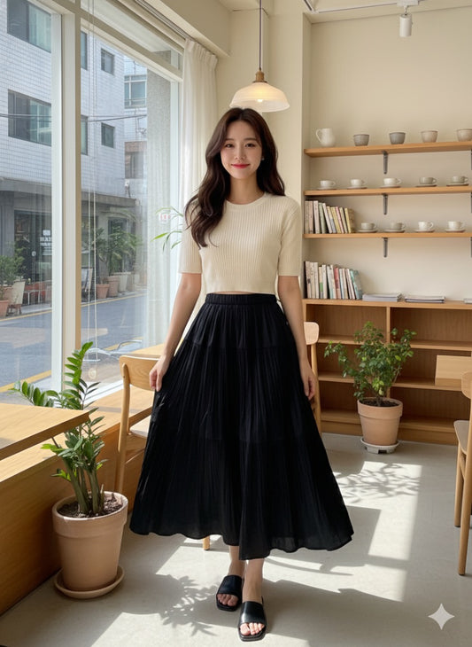 Jet-Black Gypsy Skirt