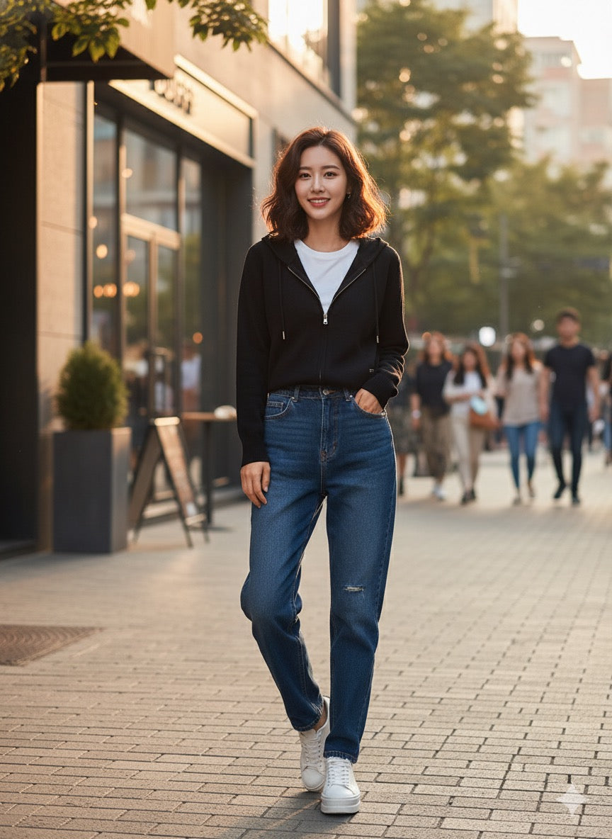 Sailor Collar Jacket - Black