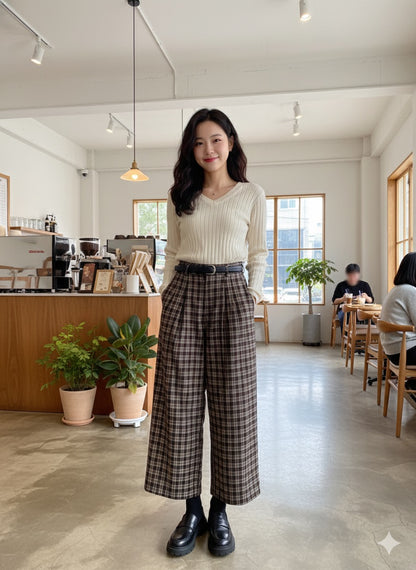 Seoul Check Culottes