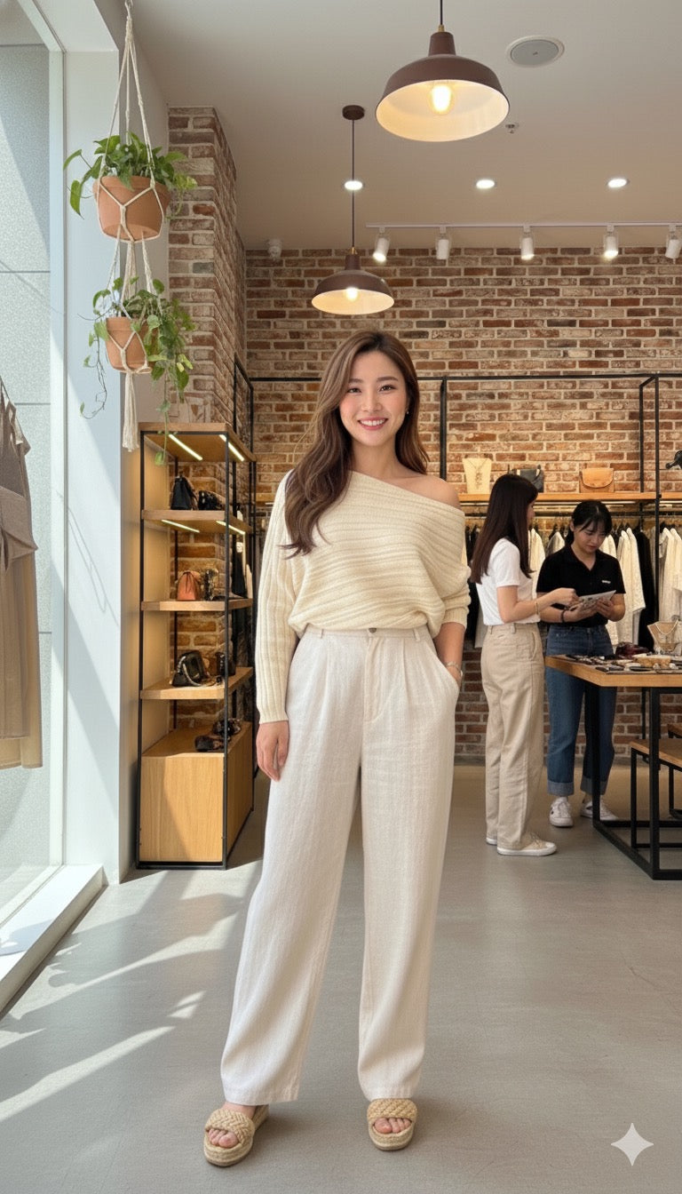 One-Shoulder Knit With Belt
