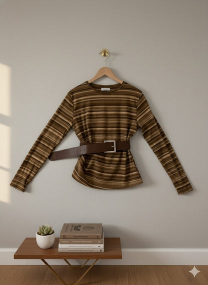 Retro striped Top