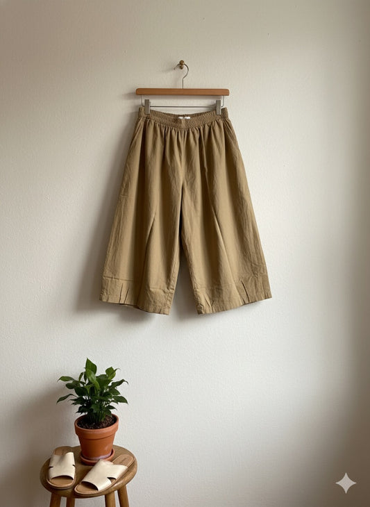 Soft Flow Culottes - Beige