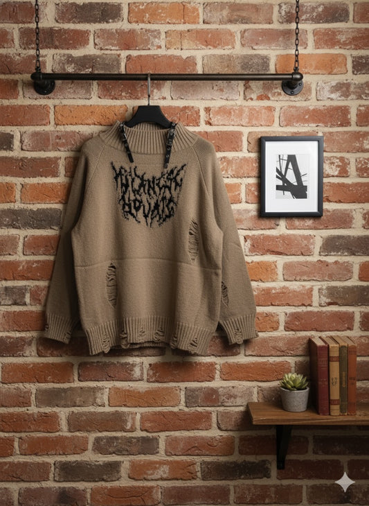 Grunge/Streetwear Knit - Brown