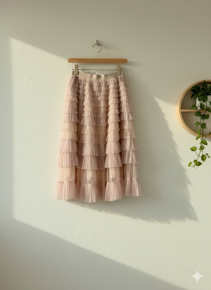 Ruffle Tulle Skirt