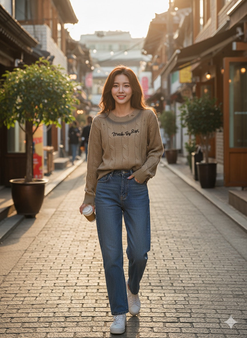 Chai Latte Knit - Brown