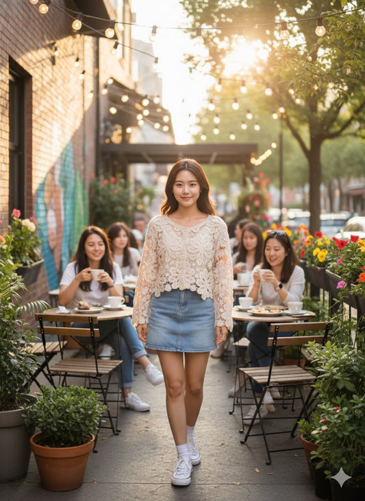 Cropped Lace Crochet