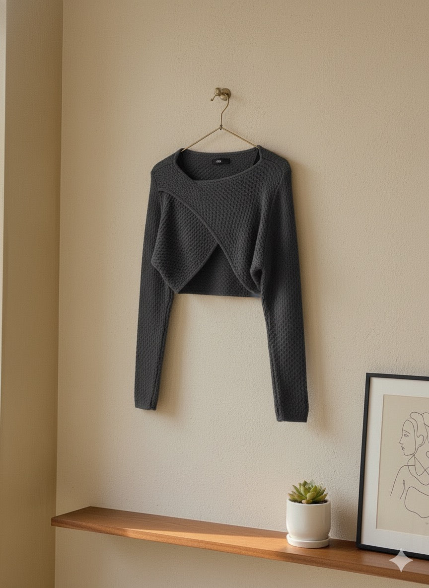 Ballet Wrap Shrug - Grey