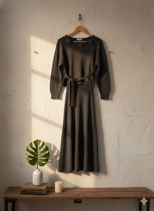 Autumn Aura Knit Dress