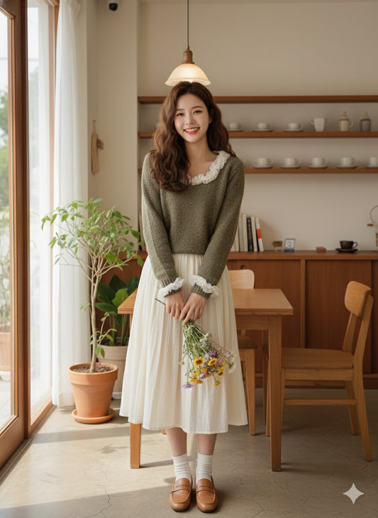 Pearl Accent Sweater