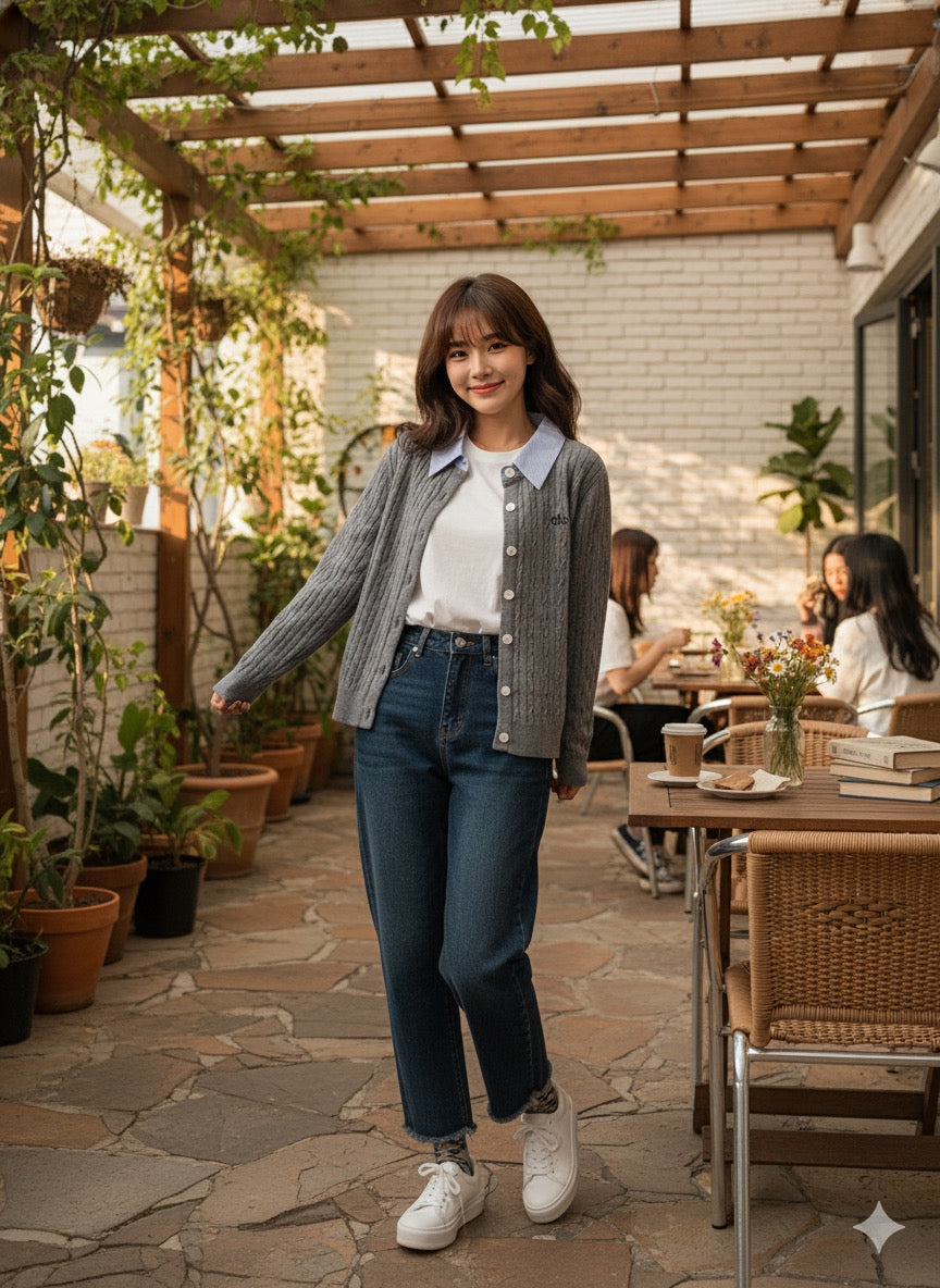 Old Money Cardigan - Grey