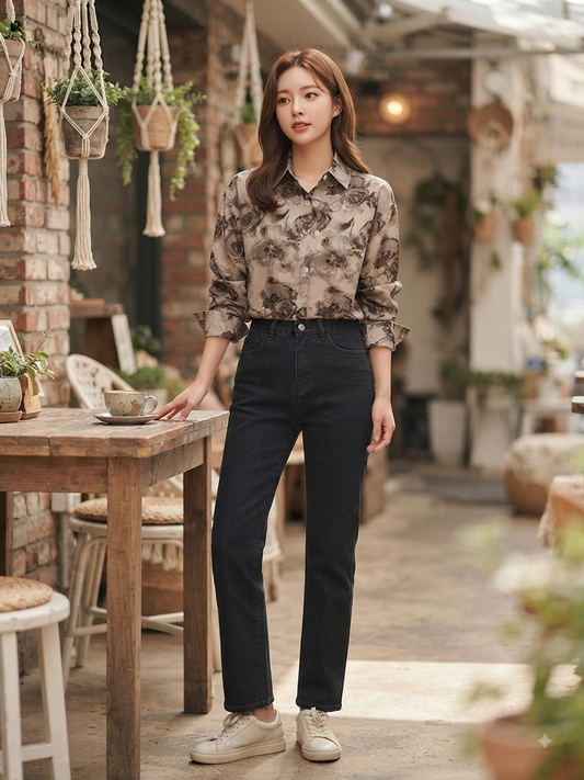 Vintage Bloom Button-Down