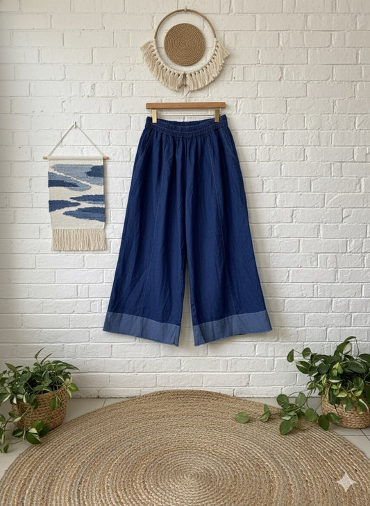 Wide Legged Denim Culottes