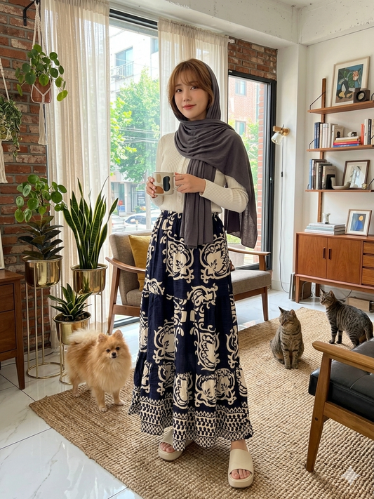 Midnight Bloom Skirt