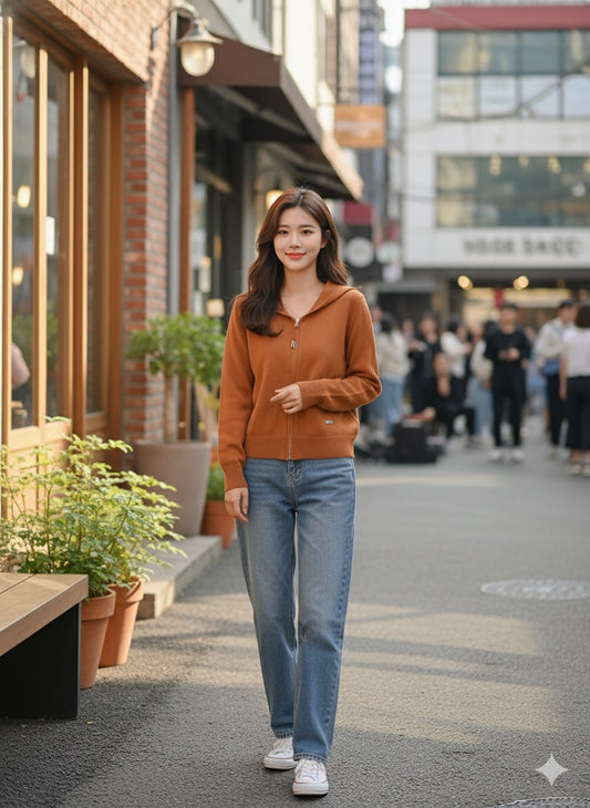 Sailor Collar Jacket - Caramel