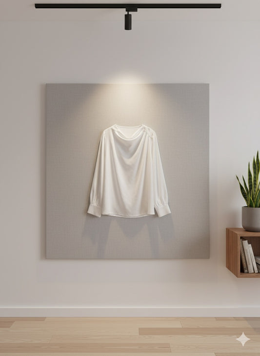 Draped Blouse - White