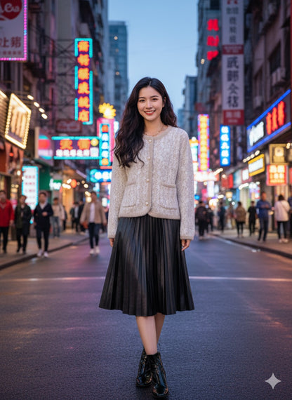 Chanel-Style Tweed Cardigan”,