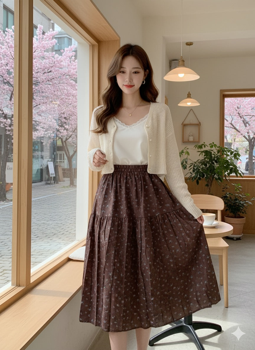 Ditsy Floral  Skirt