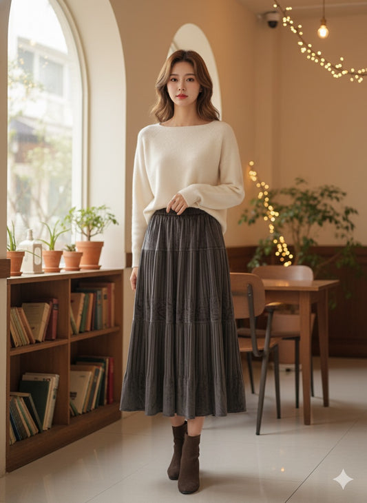 Off-Black Gypsy Skirt