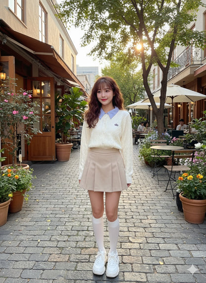 Old Money Cardigan- White