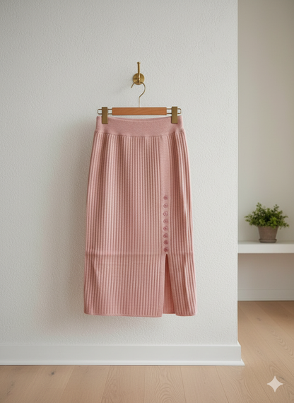 Sleek Form Skirt - Pink
