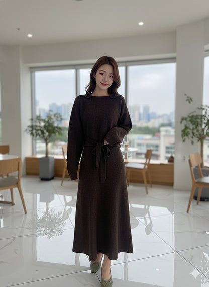 Autumn Aura Knit Dress