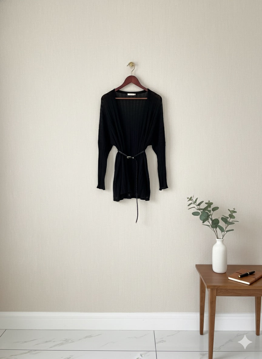 One-Shoulder Knit With Belt