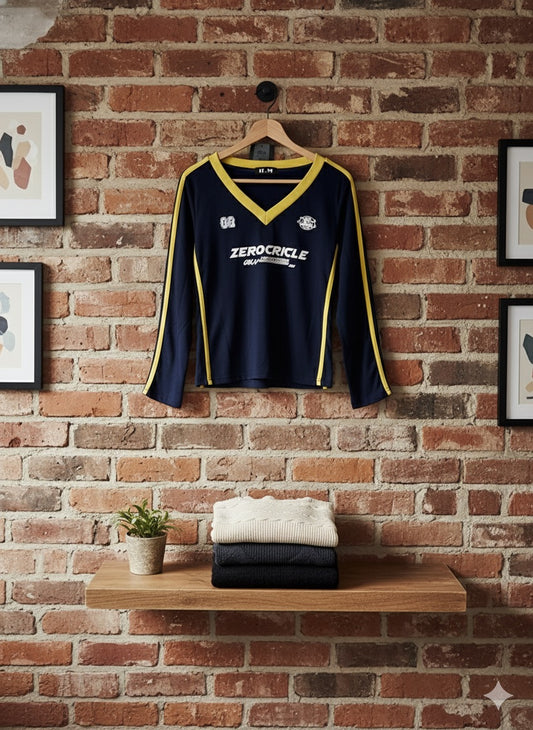 Collegiate Jersy - Navy Blue