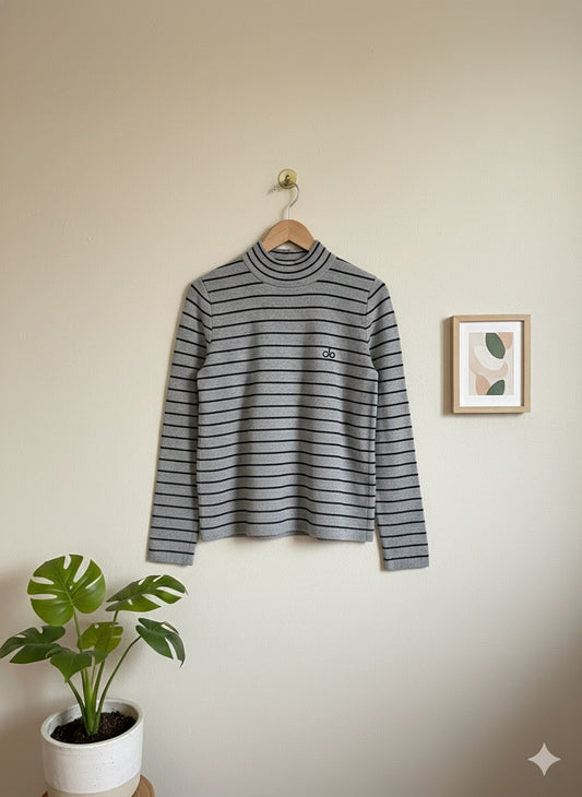 Alo Mock-Neck Top - Ash