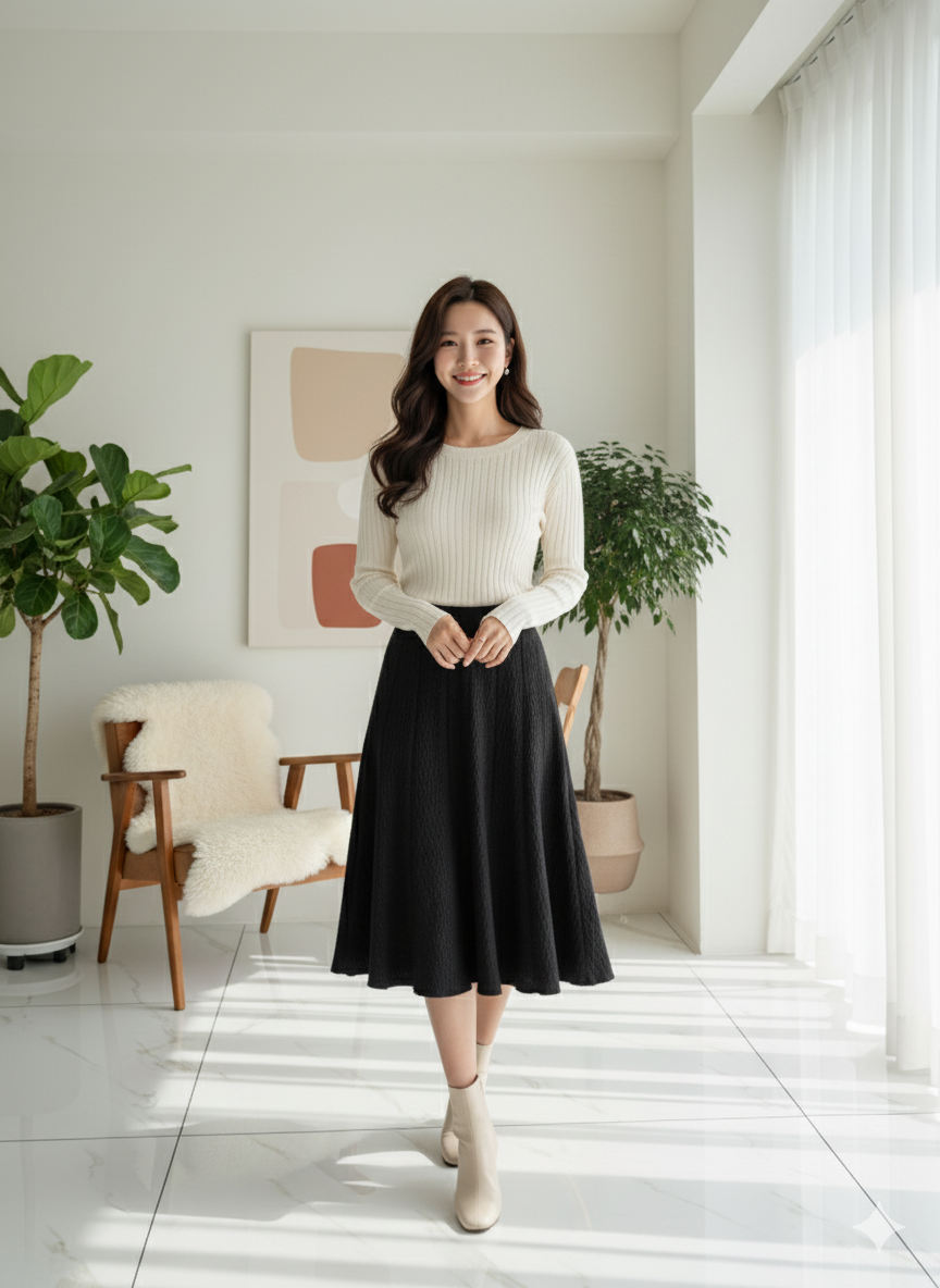 Contour Skirt - Black