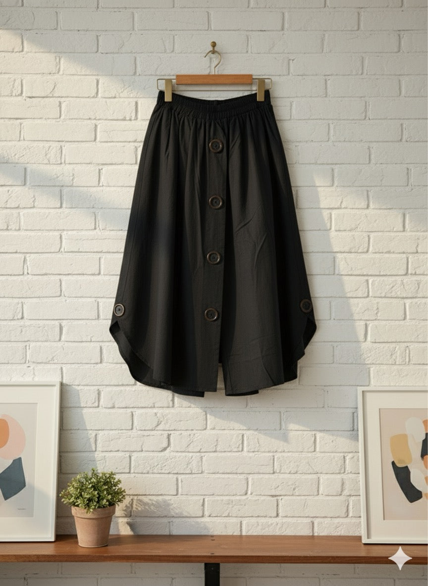 Button Bloom pant - Black