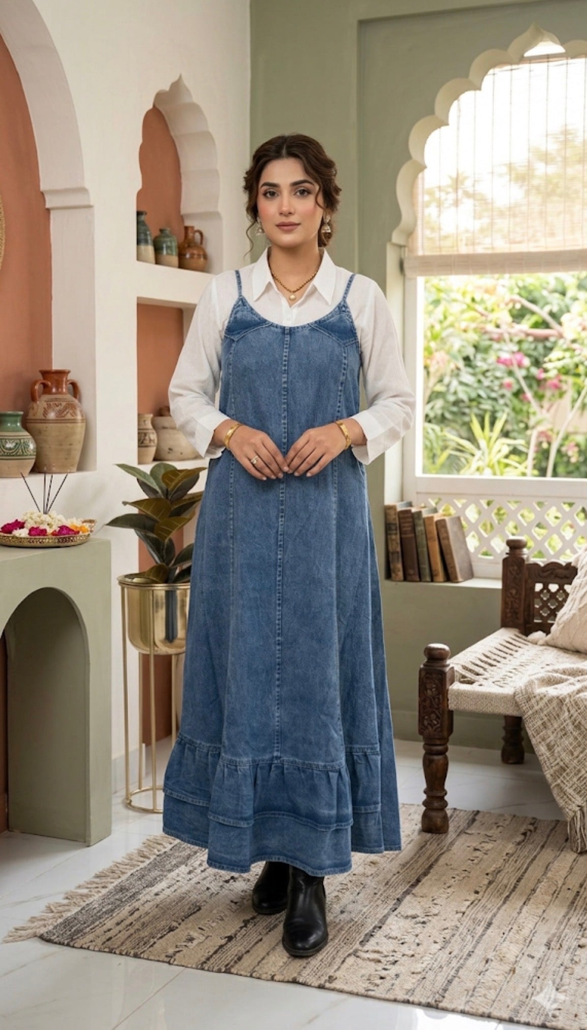 Denim Grace Modesty Gown - Light