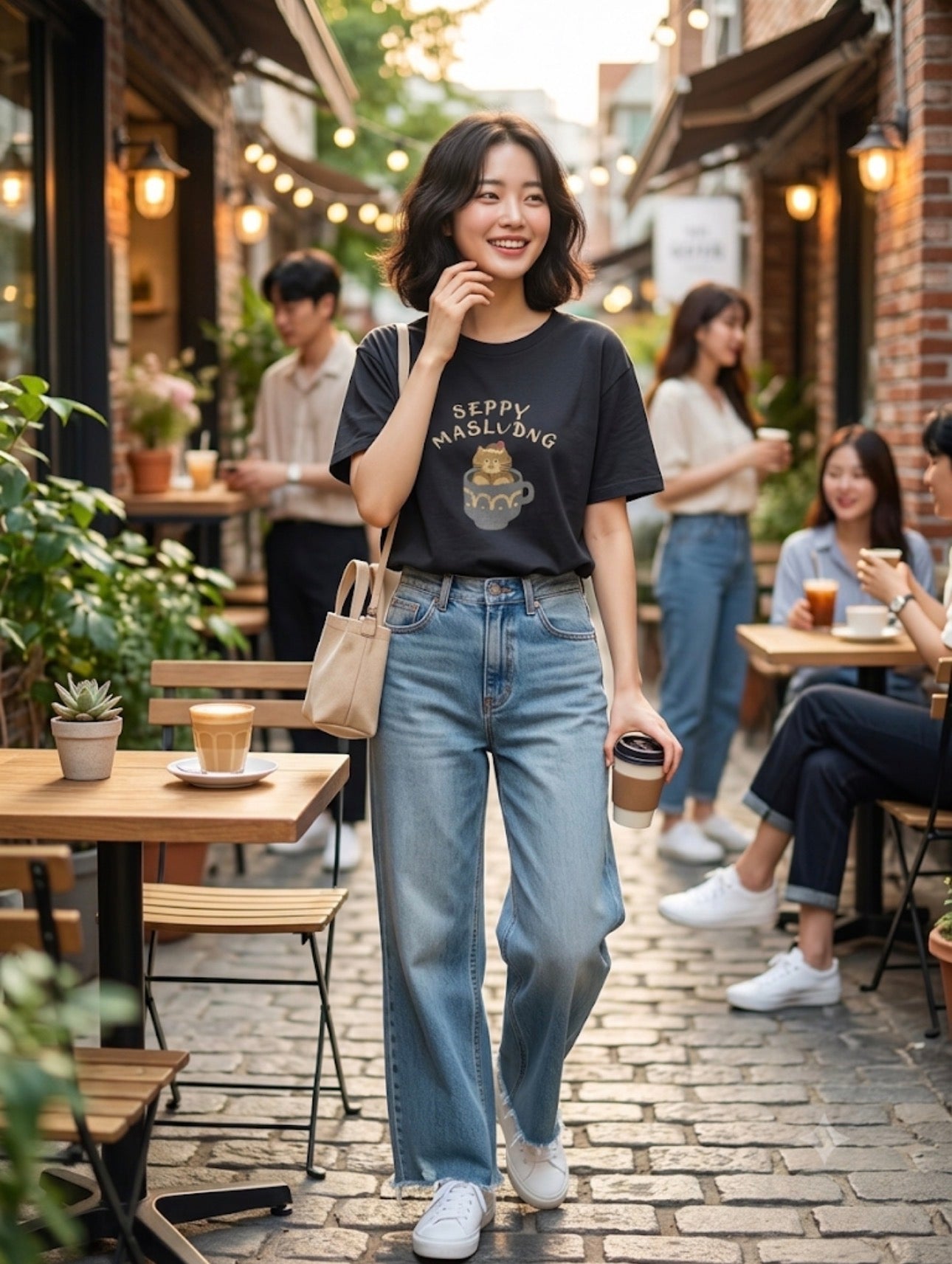 Sippy Smiles Tee - Black