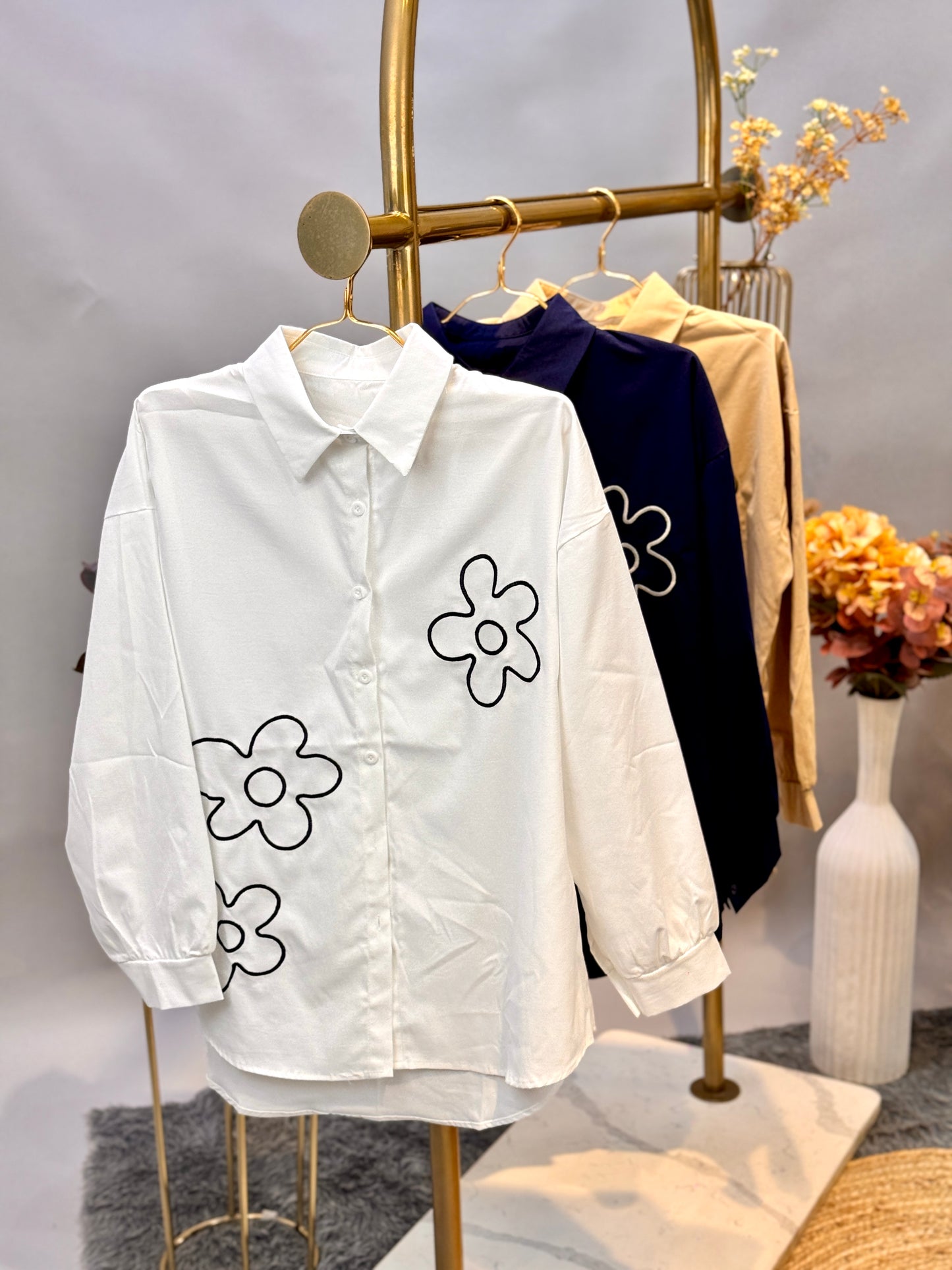Oversized Embroidered Shirt